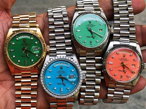 rolex color names|Rolex watch face colors.